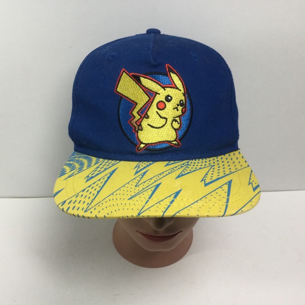 Pokemon Pikachu Graphic‎ Hat Snapback Baseball Cap 2017 Youth Size Osfm